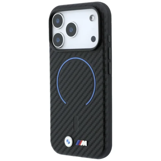  iPhone 18 Pro fekete BMW M karbonmintás gyűrűs MagSafe tok - 2