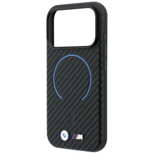 iPhone 18 Pro fekete BMW M karbonmintás gyűrűs MagSafe tok - 6