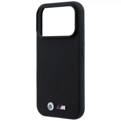  Apple iPhone 18 Pro / 17 Pro fekete BMW M Quadrille Kevlar Metal Logo MagSafe tok - 6