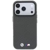 iPhone 18 Pro sivý BMW M Quadrille Kevlar Metal Logo MagSafe kryt thumbnail