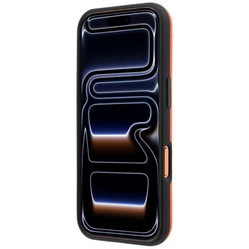  iPhone 18 Pro Max narancssárga BMW M Quadrille Kevlar Metal Logo MagSafe tok - 5