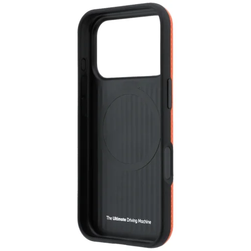 iPhone 18 Pro Max oranžové puzdro BMW M Quadrille Kevlar Metal Logo MagSafe - 7