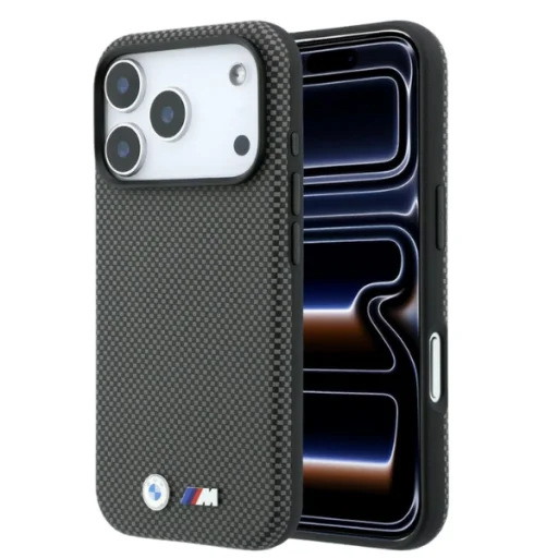 Apple iPhone 18 Pro Max sivé BMW M Quadrille Kevlar puzdro s kovovým logom MagSafe - 10