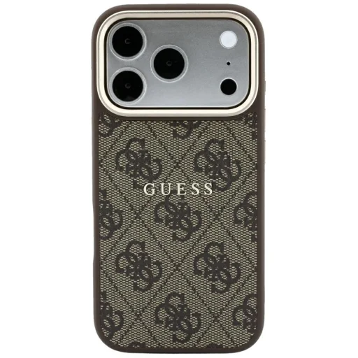 iPhone 18 Pro / iPhone 17 Pro hnedé puzdro Guess Embossed 4G Classic MagSafe - 3