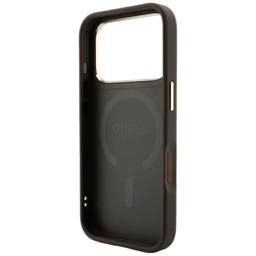 iPhone 18 Pro / iPhone 17 Pro hnedé puzdro Guess Embossed 4G Classic MagSafe - 7