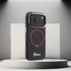 Apple iPhone 18 Pro / iPhone 17 Pro bordové puzdro Guess IML Ring Stand 360 Script Metal Logo MagSafe thumbnail