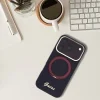 Apple iPhone 18 Pro / iPhone 17 Pro bordové puzdro Guess IML Ring Stand 360 Script Metal Logo MagSafe thumbnail