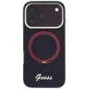  Apple iPhone 18 Pro Max / 17 Pro Max bordó Guess IML Ring Stand 360 Script Metal Logo MagSafe tok thumbnail