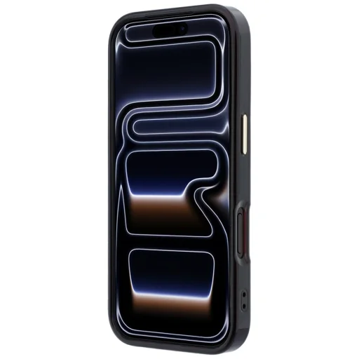 Apple iPhone 18 Pro Max / 17 Pro Max bordové puzdro Guess IML Ring Stand 360 Script Metal Logo MagSafe - 5