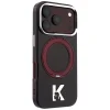  Apple iPhone 18 Pro / 17 Pro burgundi Karl Lagerfeld IML Ring Stand 360 Kameo Metal MagSafe tok thumbnail