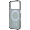  iPhone 18 Pro / 17 Pro fekete Karl Lagerfeld IML Ring Stand 360 Kameo Metal MagSafe tok thumbnail