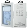Apple iPhone 18 Pro / 17 Pro modrý Karl Lagerfeld IML Ring Stand 360 Kameo Metal MagSafe kryt thumbnail