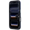 iPhone 18 Pro / 17 Pro modrý Karl Lagerfeld zrnitý kryt s celoplošným vzorom loga, kovový predĺžený MagSafe thumbnail
