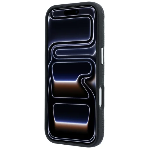 iPhone 18 Pro / 17 Pro čierne puzdro Karl Lagerfeld Grained Mono Resin Logo MagSafe - 5