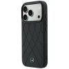 iPhone 18 Pro / 17 Pro Mercedes-Benz Leather with Crossed Lines MagSafe puzdro, čierne thumbnail