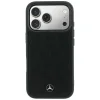 iPhone 18 Pro / 17 Pro Mercedes-Benz Leather with Crossed Lines MagSafe puzdro, čierne thumbnail