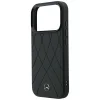 iPhone 18 Pro / 17 Pro Mercedes-Benz Leather with Crossed Lines MagSafe puzdro, čierne thumbnail