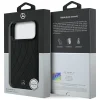 iPhone 18 Pro Max / 17 Pro Max čierne puzdro Mercedes-Benz Leather with Crossed Lines MagSafe thumbnail