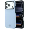 iPhone 17 Pro / 18 Pro Mercedes kožený kryt Semi Wrap s efektom dreva MagSafe, modrý thumbnail