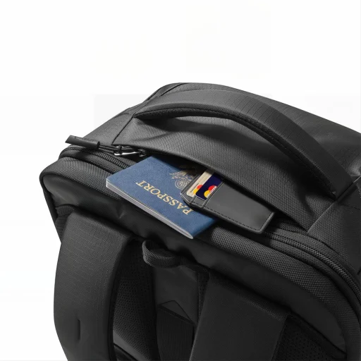 TECH-PROTECT DEFENDER S70 Ryanair és Wizz Air utazó laptoptartós kézipoggyász hátizsák 24 l 40 x 30 x 20 fekete - 5