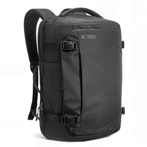 TECH-PROTECT DEFENDER S70 Ryanair és Wizz Air utazó laptoptartós kézipoggyász hátizsák 24 l 40 x 30 x 20 fekete - 1