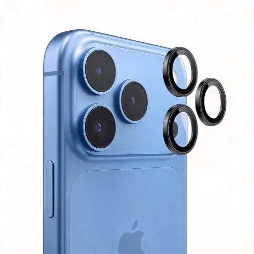 Apple iPhone 18 Pro / 18 Pro Max čierne Tech-Protect Camring Fit+ ochranné sklo na fotoaparát - 3
