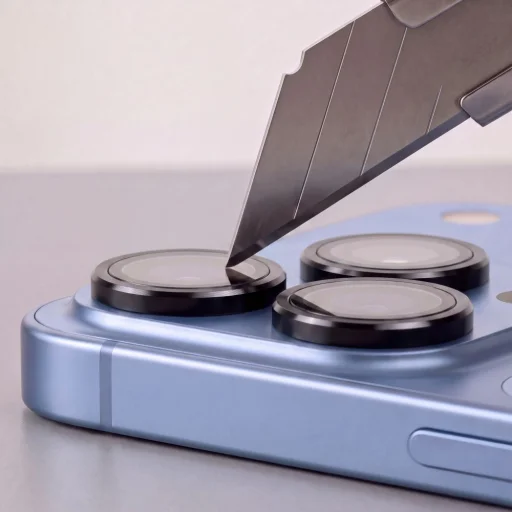 Apple iPhone 18 Pro / 18 Pro Max čierne Tech-Protect Camring Fit+ ochranné sklo na fotoaparát - 6