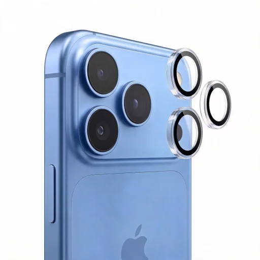 Apple iPhone 18 Pro / 18 Pro Max priehľadná ochrana fotoaparátu Tech-Protect Camring Fit+ - 3