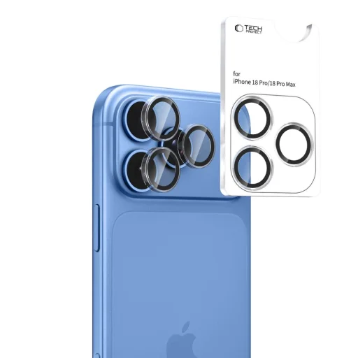 Apple iPhone 18 Pro / 18 Pro Max priehľadná ochrana fotoaparátu Tech-Protect Camring Fit+ - 2
