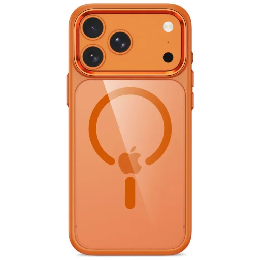 Apple iPhone 17 Pro / 18 Pro kozmické oranžové / priesvitné Tech-Protect Magmat MagSafe CC puzdro - 3