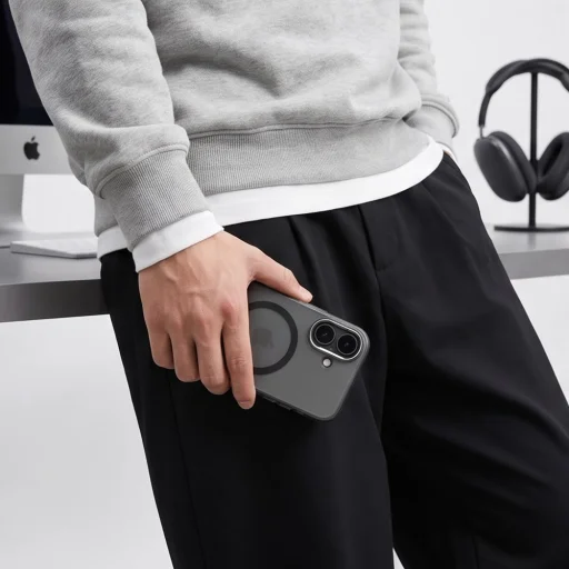 Apple iPhone 17 Tech-Protect MagZero MagSafe puzdro, matné čierne - 7