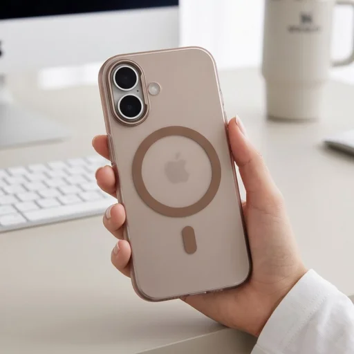 iPhone 17 matné púštne zlaté puzdro Tech-Protect MagZero MagSafe - 8