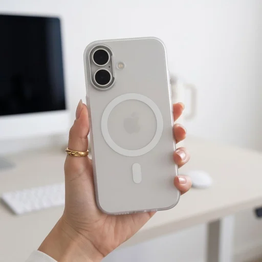 Apple iPhone 17 matné biele puzdro Tech-Protect MagZero MagSafe - 8