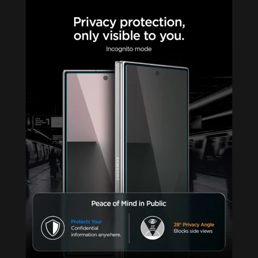 Samsung Galaxy Z Fold 7 / 8 Ultra Spigen Glas.tR EZ Fit Pro 2 ks Privacy ochranné sklo - 12