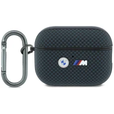  Apple AirPods Pro 3 sötétkék BMW M steppelt Kevlar tok fém logóval