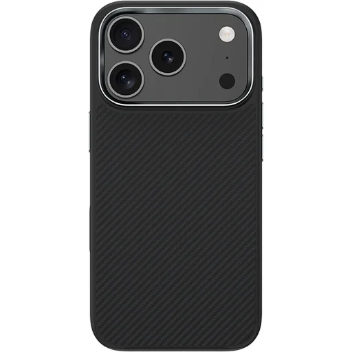 iPhone 18 Pro/17 Pro čierne magnetické kevlarové puzdro Benks Armor Pro s kovovým rámom - 4