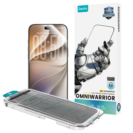 iPhone 18 Pro Max Benks Omni Warrior privátne tvrdené sklo - 13