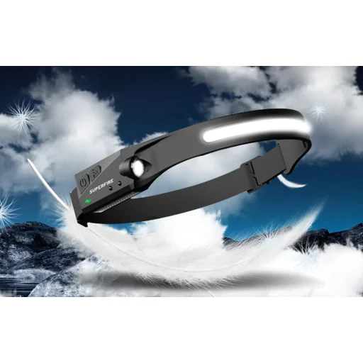 Čelovka Superfire HL65 USB-C, 430 lm, čierna - 6
