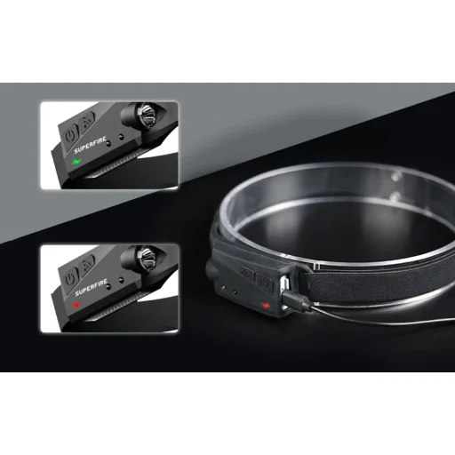 Čelovka Superfire HL65 USB-C, 430 lm, čierna - 7