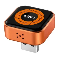 CARLINKIT Mini Ultra 6 bezdrôtový adaptér CarPlay a Android Auto, čierno-oranžový