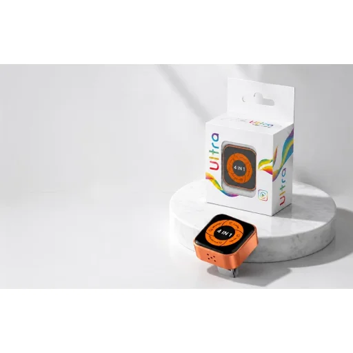 CARLINKIT Mini Ultra 6 bezdrôtový adaptér CarPlay a Android Auto, čierno-oranžový - 9