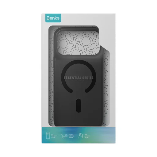 iPhone 18 Pro/17 Pro čierne magnetické puzdro Benks Lucid Armor s tlačidlom na ovládanie fotoaparátu (C.K.PC.AP.BK.0072) - 11