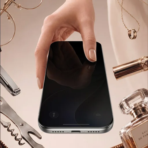 iPhone 18 Pro čierne Benks Ultra Shield Privacy tvrdené ochranné sklo (C.M.ML.AP.BK.FL70) - 7