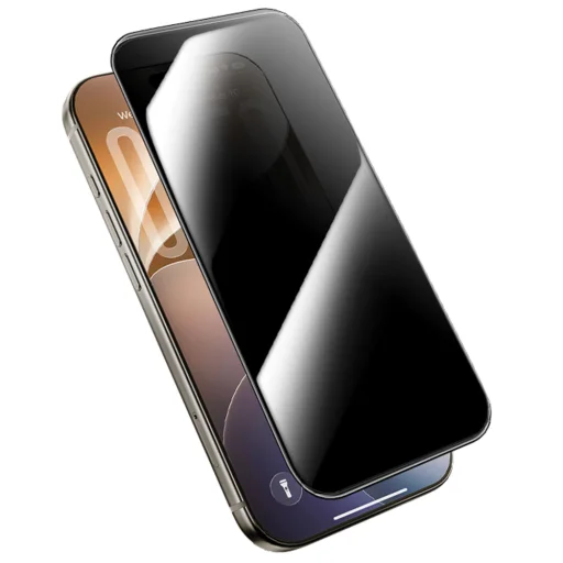iPhone 18 Pro Max čierne Benks Ultra Shield Privacy tvrdené ochranné sklo - 3