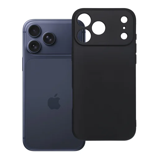 iPhone 17 Pro Max / 18 Pro Max čierne soft silikónové puzdro - 12