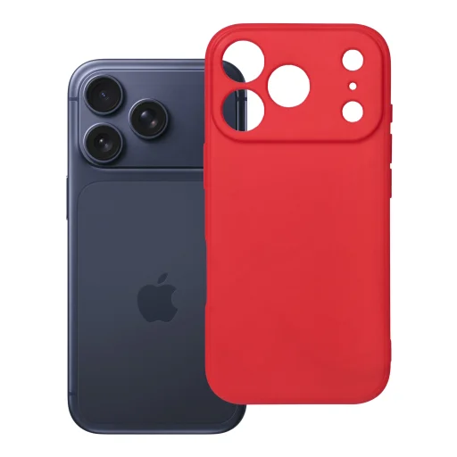 iPhone 17 Pro / 18 Pro červené mäkké silikónové puzdro - 12
