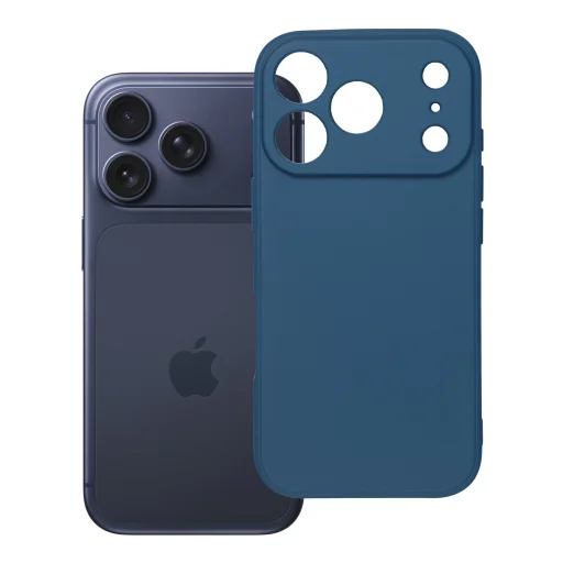 iPhone 17 Pro / 18 Pro tmavomodrý soft silikónový obal - 12