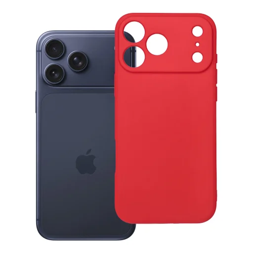 iPhone 17 Pro Max / 18 Pro Max červený soft silikónový obal - 11