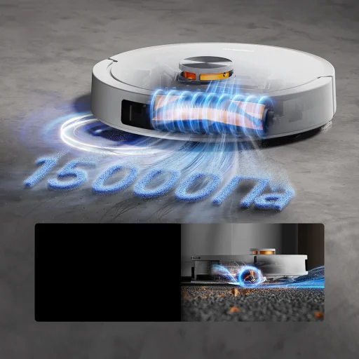 Robotický vysávač Deerma S30 Pro Plus s funkciou mopovania a automatickou vyprázdňovacou stanicou, biely - 3