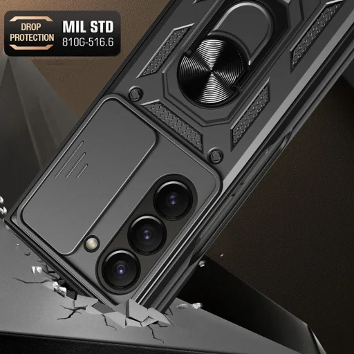 Čierne puzdro Techsuit CamShield Series pre Samsung Galaxy Z Fold 8 Ultra - 4